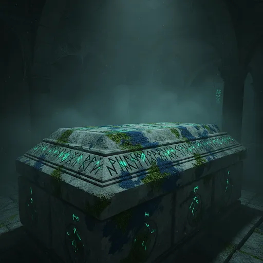 Enchanted Stone Coffin Lid